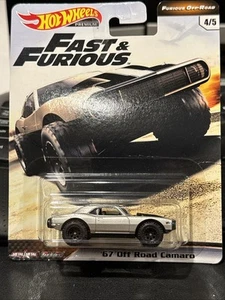 Hot Wheels Premium '67 Off Road Camaro Fast And Furious With Realriders T2 - Picture 1 of 1
