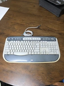 HP 5308 USB Keyboard Wired w Multimedia Buttons VTG Original-Works! - Picture 1 of 24