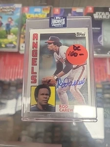 2018 Topps Archives Signature Series 1984 ROD CAREW Auto 1/25 California Angels - Bild 1 von 5