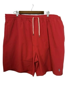POLO Ralph Lauren Swimwear 2XLT Traveler Starboard Red Elastic Lined Swim Trunks - Picture 1 of 4