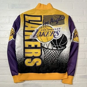 Giacca Vintage Los Angeles Lakers Showtime Animation LA Taglia Small Y2K - Foto 1 di 16