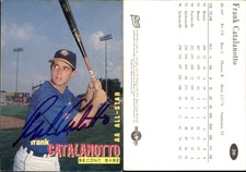 Frank Catalanotto Signed 1996 Best Jacksonville Suns RC Card Auto AU