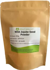 250g Wild Jujube Seed Powder Suan Zao Ren 100% pure herbs powder - Picture 1 of 3