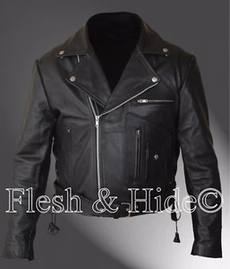 Kinder Terminator Arnold Schwarzenegger Black Double Rider Bikerjacke - Bild 1 von 6