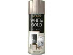 Sonderangebot Rust-Oleum Metallic Sprühfarbe  ist ein  Gold/Weiss Metallic Ton - Bild 1 von 6