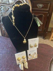 Kate Spade Beach Reef Ocean Jewelry, Starfish, Shells, Star, Pearls, Select, NWT - Picture 1 of 33
