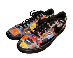 Nike Blazer Low Premium Patchwork CI9888-001 Black MEN'S Shoes Size 10.5 - Picture 1 of 8