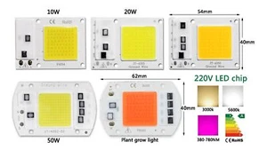 LED Chip 200W 150W 100W 10W 20W 30W 50W COB SMD Plant White/Warm White Grow Cool - Picture 1 of 21