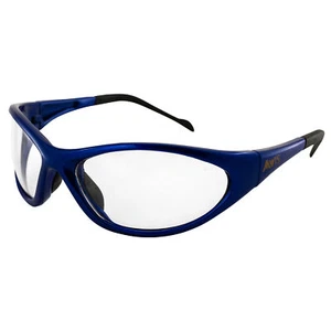 Global Vision Flex Safety Glasses Blue Frame w/Shatterproof Scratch Resistant - Foto 1 di 7