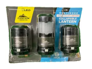 CASCADE MOUNTAIN TECH MULTIMODE ZUSAMMENKLAPPBARE LATERNE 3ER-PACK #1170792 180 LUMEN NEU IM KARTON - Bild 1 von 2