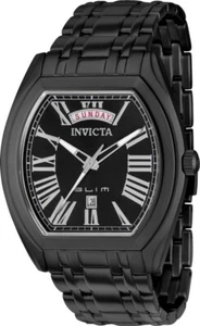 Invicta Slim Black w/Black Dial 43257 Quartz 41Mm Day/Date Unisex Watch NEW - Picture 1 of 11