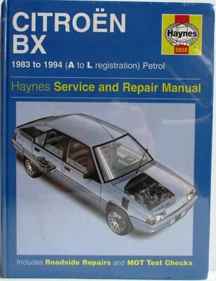 Haynes - Citroen BX (a A L Reg) Benzina/1983 - 1994 / Manuale Officina e - Immagine 1 di 4