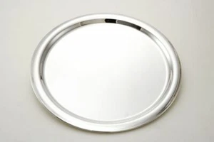 Bandeja Redonda Plateada - Imagen 1 de 2