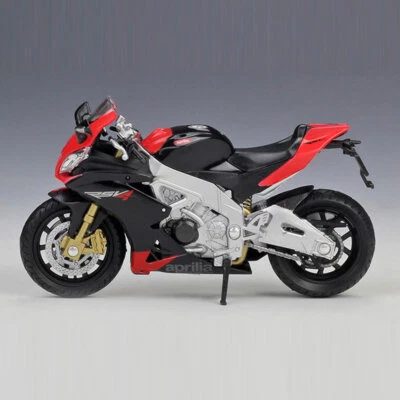 1:18 Aprilia RSV 4 Factory Motorcycle Model Diecast Toy Vehicle for Kids Adults - Image 1 of 4