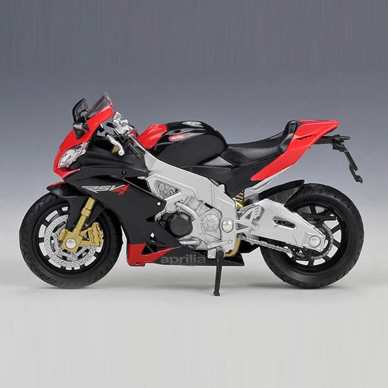 1:18 Aprilia RSV 4 Modelo de motocicleta de fábrica Diecast Vehículo de juguete para niños adultos Foto 1 de 4