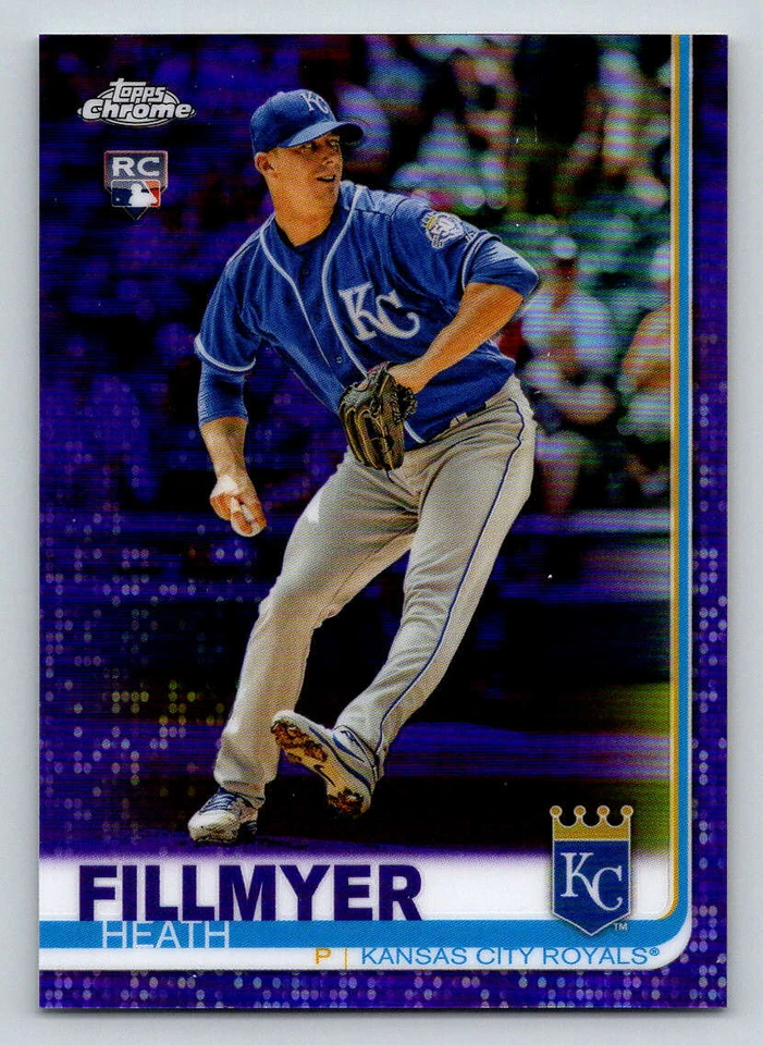 2019 Topps Chrome Purple Refractors #97 Heath Fillmyer 299 (ref 181529) - Image 1 of 2