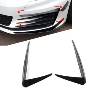 Glossy Black Front Bumper Fog Light Lamp Cover Trim For VW Golf 7 2013-2016 - Picture 1 of 9