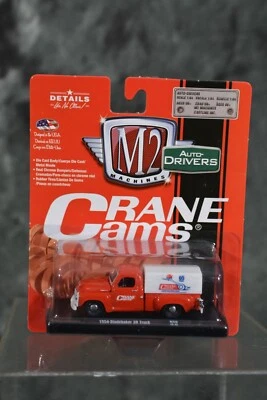 M2 Machines 1:64 Scale Auto Drivers 1954 Studebaker 3R Pickup Truck Crane Red - Image 1 of 2