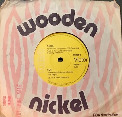 ABBA Sos Rare OZ Sample Copy 45  - Image 1 of 2