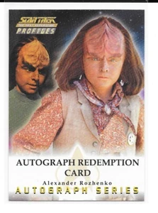 2000 Star Trek TNG Profiles Alexander Rozhenko Brian Bonsall AUTO Redemption SP - Picture 1 of 1