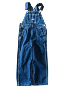 NWT Big Smith Kids Children’s Size 5 Denim Overalls Blue Farmer Classic - Picture 1 of 6