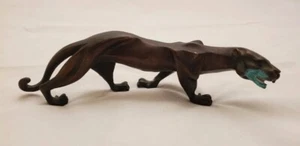 Art Deco Rare Bronze Animal Panther Statue Sculpture - Picture 1 of 12