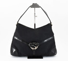 Gucci [Rank A] Interlocking Shoulder Bag Purse One Top Handle Canvas Leather