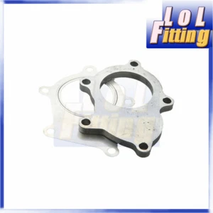 US SHIP T3 T3/T4 Turbo Outlet Exhaust Downpipe Flange & SS Gasket Kit 5 Bolt - Foto 1 di 4