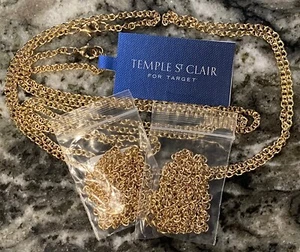 NEU ungetragene Tempelkette St. Clair für Target 14k vergoldet 30" Halskette NT - Bild 1 von 3