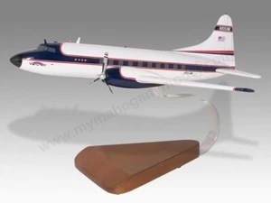Convair CV-300 CV-240 Lynyrd Skynyrd Escritorio Madera Avión Modelo Pequeña Escala 1/100 - Imagen 1 de 12