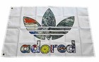 THE STONE ROSES ADIDAS ADORED MUSIC FLAG WHITE VERSION 3x2 FOOT FREE UK POST