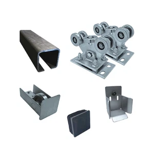 Bodenführung-Set Profile 70x70mm Laufwerk freitragend für Schiebetor L 4,5m Fe - Bild 1 von 2