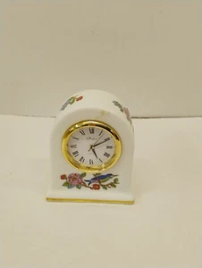 Orologio Vintage Aynsley Pembroke PICCOLO NON TESTATO Fondo Feltro Porcellana Uccellini Floreale - Foto 1 di 6