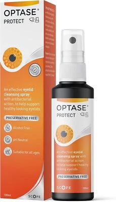 Optase Protect Antibacterial Cleansing Eye Spray 100 ml