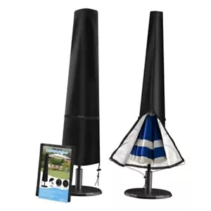 Patio Umbrella Cover Waterproof, Patio Parasol Covers with Zipper for 7-11FT - Picture 1 of 7