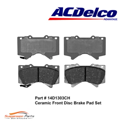 Juego de pastillas de freno delanteras para camioneta Toyota, Lexus LX570 AC Delco 14D1303C Foto 1 de 2