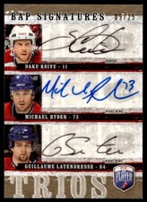 2006-07 Be A Player Signatures Trios Saku Koivu/Ryder/Latendresse Auto 09/25