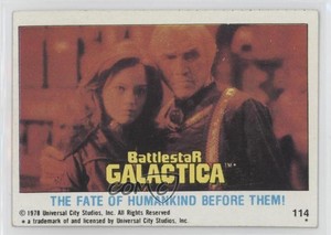 1978 Topps Battlestar Galactica The Fate of Humankind Before Them! #114 0a3