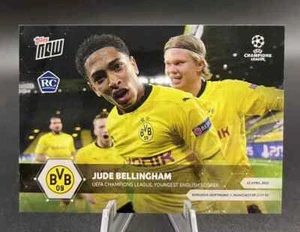 2020-21 UCL Topps Now JUDE BELLINGHAM ERLING HAALAND Rookie Card RC #065 - Picture 1 of 2
