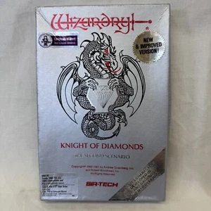 Wizardry Knights of Diamonds PC CAJA con calcomanías intactas auténticas SIN JUEGO - Imagen 1 de 6