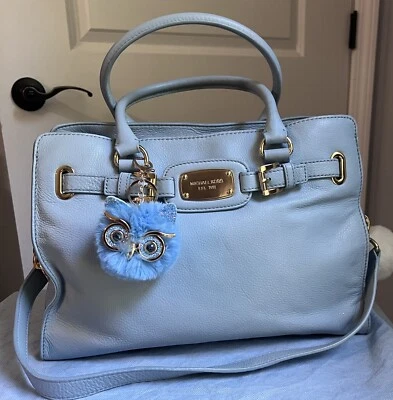 Bolso de Mano Michael Kors Azul Bolso de Mano y Bandolera Cuero Cartera Trabajo Laptop Informal Foto 1 de 4