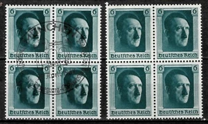 German Reich 1937 ☀ Hitler Blocks ☀ MNH/CTO - Picture 1 of 2