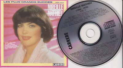 MIREILLE MATHIEU Les Plus Grands Succes 1966-1970 (CD 1988) 20 Songs Best of - Imagem 1 de 2