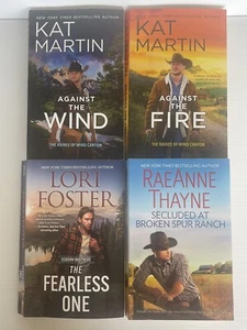 Mills & Boon Books x4 (pb) Against The Wind/Fire, The Fearless One, Broken Spur - Picture 1 of 5
