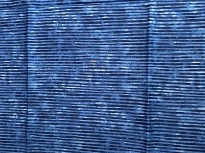 Hoffman California Inti Fabric Screen Print Blue Strip 1 yd x 42 Inches Wide - Image 1 of 4