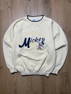 Vintage Walt Disney Mickey & Co. Sweatshirt Womens Yellow Pullover Size Large - Image 1 of 4