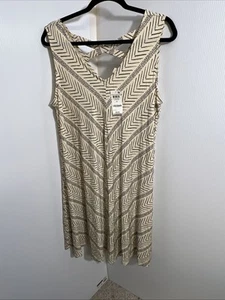Neu mit Etikett Style & Co Damen Kleid Gr. 1X Sommerkleid Essential neutral weich Stretch - Bild 1 von 7