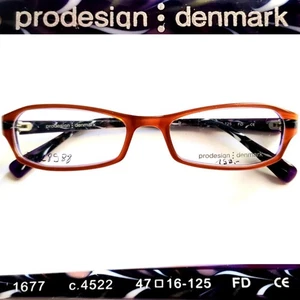 Authentic PRODESIGN DENMARK 1677 47 16 125 ***SMALL HEAD*** Optic Frames Denmark - Picture 1 of 2