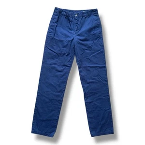 Polo Ralph Lauren Navy Blue Chino Pants Boys Size 18 Stretch Pony Logo Preppy - Picture 1 of 11