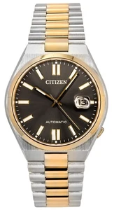 Citizen Tsuyosa Edelstahl Graues Zifferblatt NJ0154-80H 50M Herren Automatikuhr - Picture 1 of 4